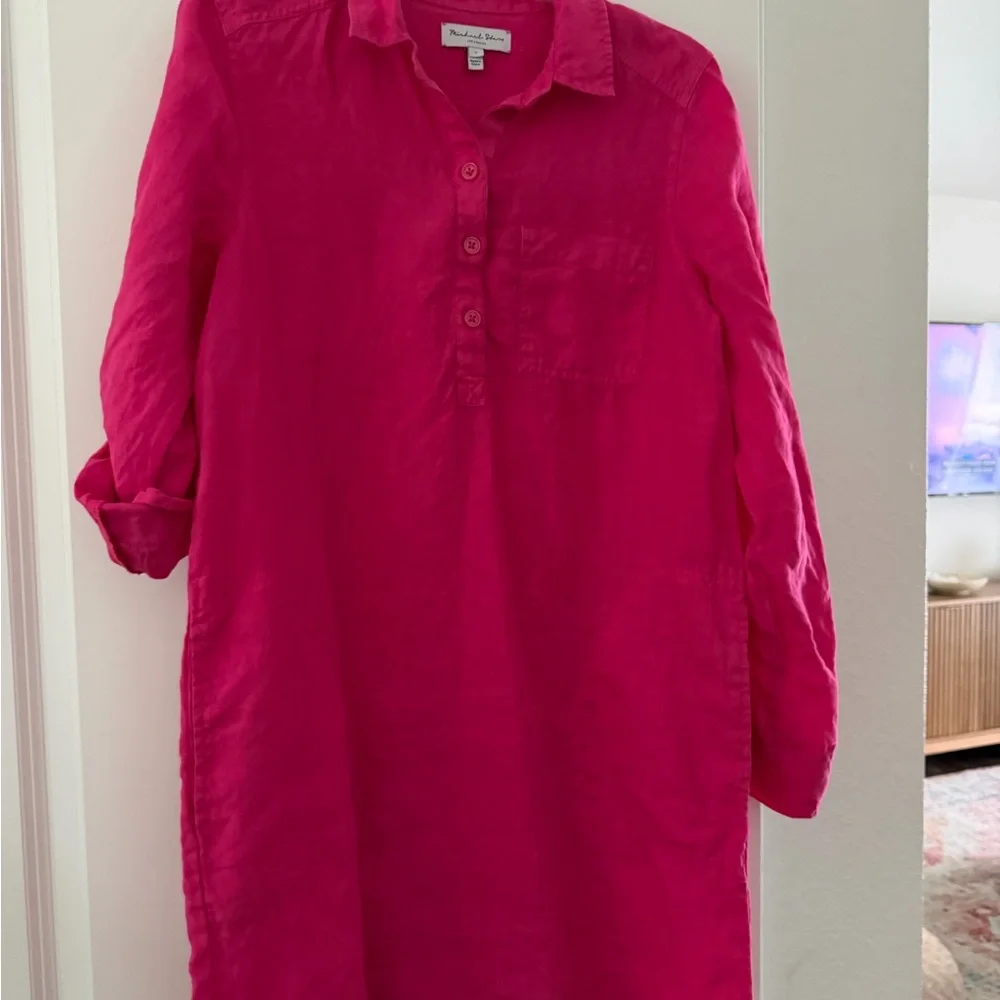 Michael Stars Fuchsia Long Sleeve Dress - Picture 1 of 5